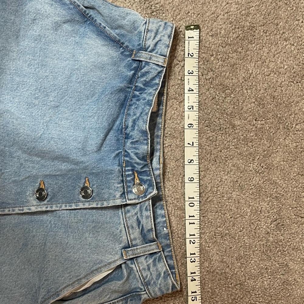 SOLD Zara Light Blue Denim Skorts - Picture 6 of 6